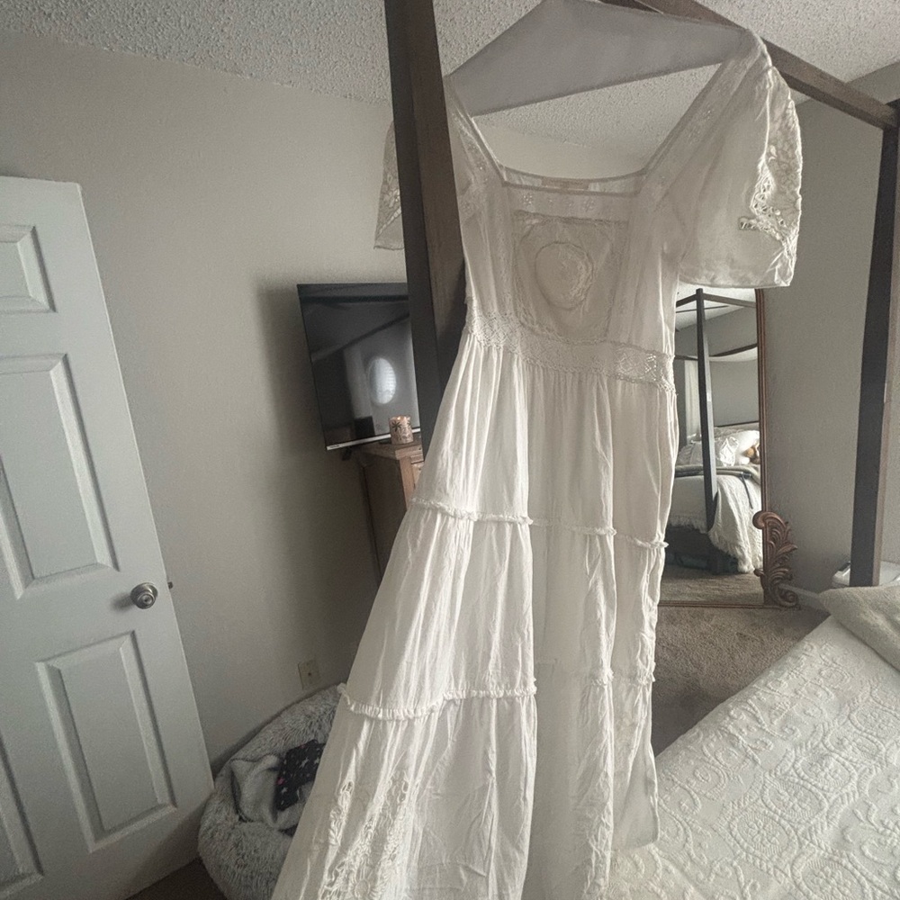 LoveShackFancy White Maxi Dress